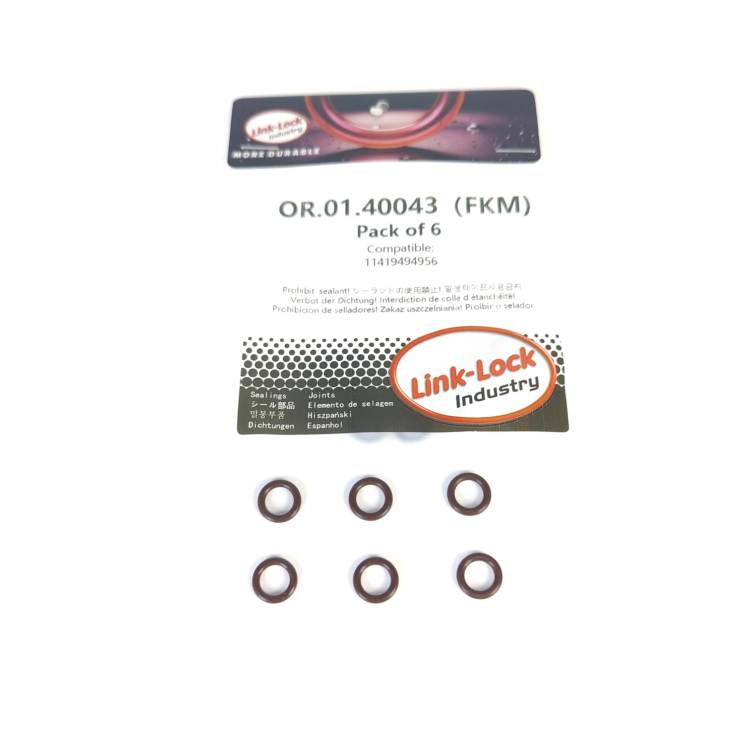6PCS Fkm Viton OR.0…