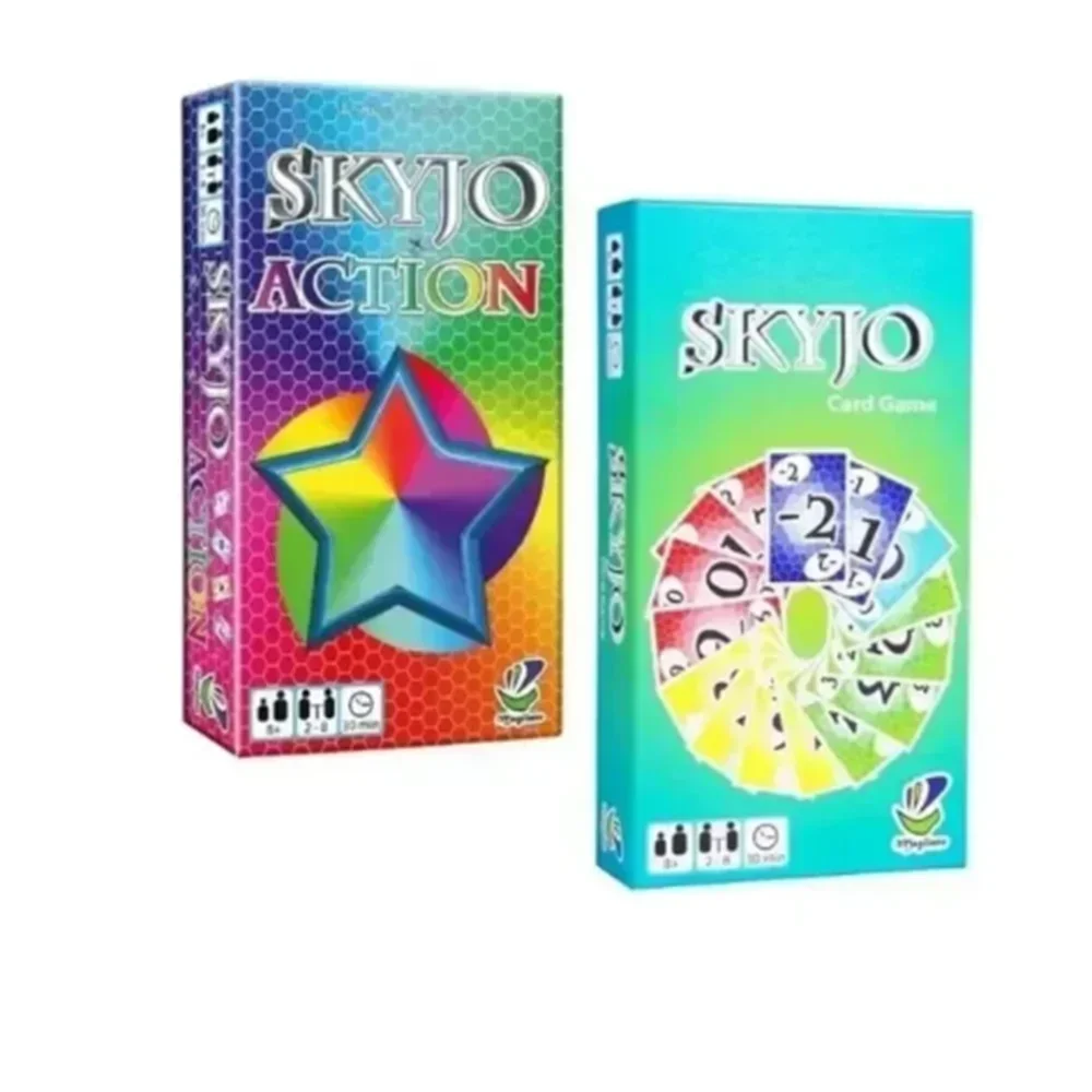 Skyjo Brettspiele Karte Party von Tischen für die ganze Familie Deck Box mit sozialen kollektiven Spielen Kinder Tapis Poker Social