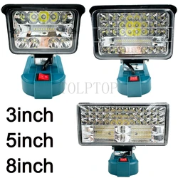 LED Working Light for Makita 18V Li-ion Battery Cordless Flood Light Outdoor Lighting Spotlight Emergency Tool Lamp for BL1840