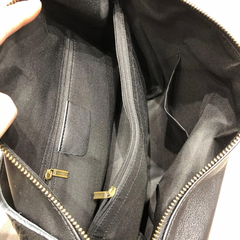 Leather Women Casual Shoulder 100% Natural Cowhide Large Capacity Shopper Bag Big Soft Crossbody Bag Female Tote