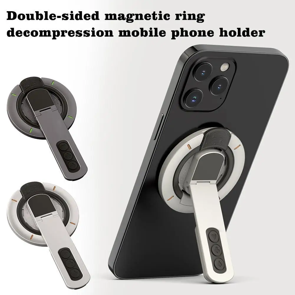 Double-sided Magnetic Phone Holder Ultra-thin 360° Rotatable Multifunctional Phone Holder Multi-angle Adjustable For Iphone