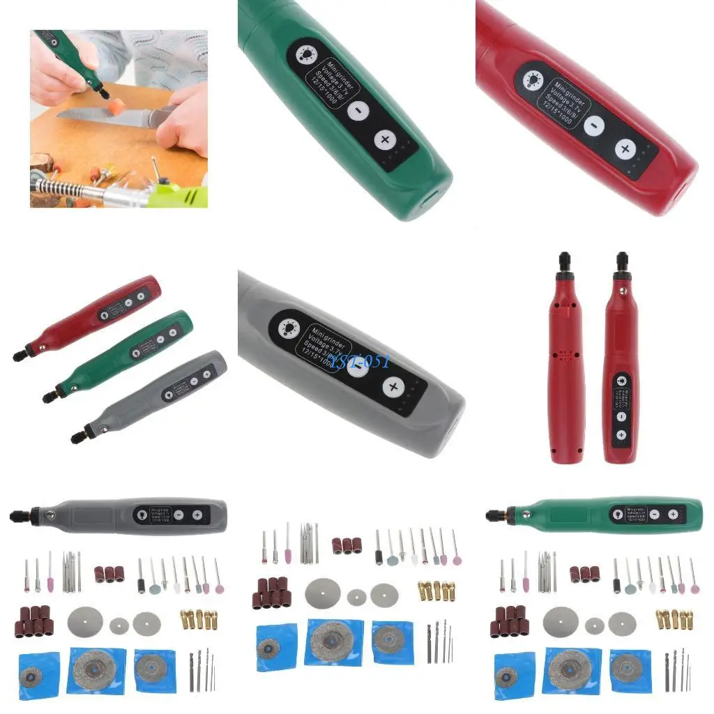 

E15A Ручка Тип Электрическая мини-шлифовальная машина Аккумуляторная дрель для маникюра Фрезерный инструмент