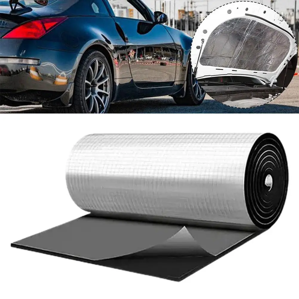 1000*500mm 5/20mm Car Sound Mat Proofing Deadener Heat Noise Insulation Deadening Mat Hood Closed Cell Foam Accessories