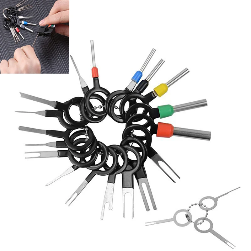 

3-73Pcs Car Terminal Removal Tool Wire Plug Connector Extractor Puller Release Pin Extractor Kit Set For CarPlug Repair Tool