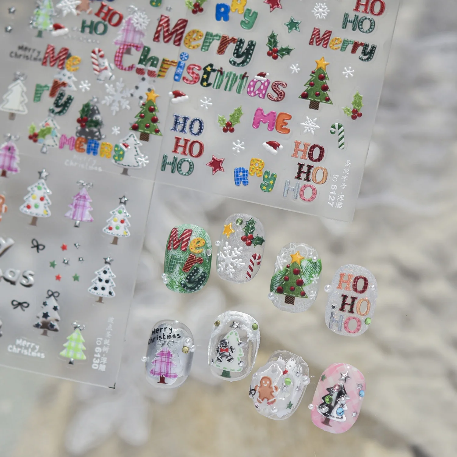 Kış Tatili 5D Tırnak Sanatı Çı - Nail Art Xmas Tree incelemesi ve fiyatı