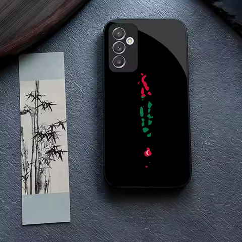 MALDIVES Map Phone Case Glass for Samsung Galaxy S24 S23 S21 S22 S20 Ultra Fe Plus A34 A54 A24 A52 A53 M54 Cover