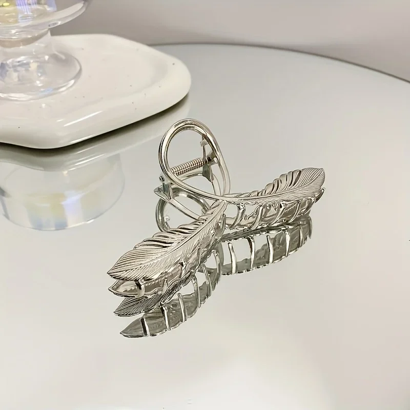 مشبك إمساك ريش نفضي كلاسيكي بارد، حجم الشعر، دبابيس الشعر، شعر لوحة تويست للسيدات، دبابيس شعر متقاطعة كبيرة وعالية الجودة