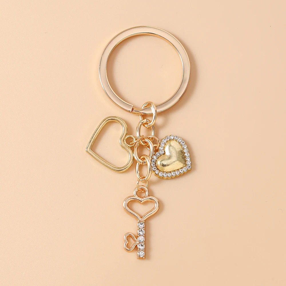 Aihua Fashion Herzförmiger Schlüsselanhänger für Frauen und Mädchen, Kristallherz-Schlüsselring, Handtaschenanhänger, DIY Handgemachter Schlüsselanhänger, Geschenke – Detail 7