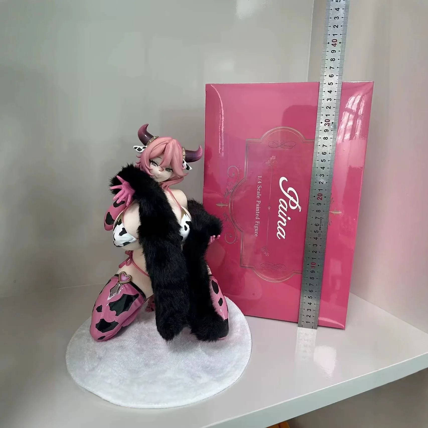 New 28CM BINDing SenriGAN Paina 1/4 Scale Bunnystein Fantasy Cow Girl PVC Statue Collectible Limited Model Gift