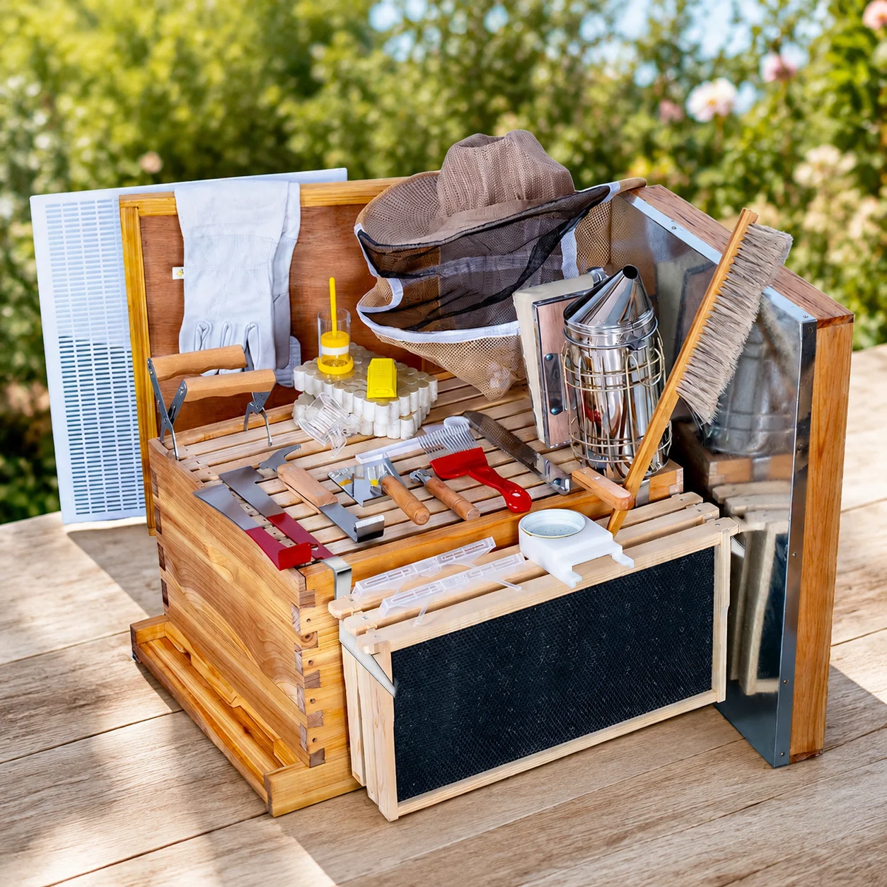 Beehive Frame Wax - Arı Kovanı Başlangıç Seti 8 Çerçeveli