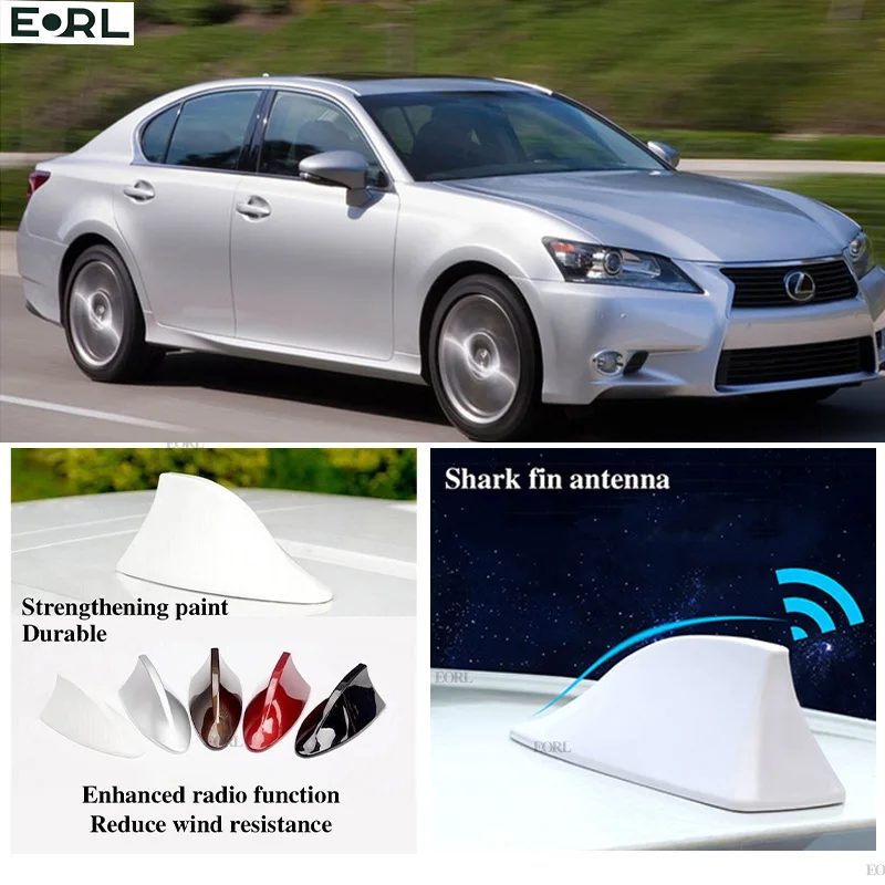 

For Lexus GS Shark Fin Antenna FM Signal Super Aerials Amplifier Waterproof Signal Amplifier FM/AM Radio Aerials