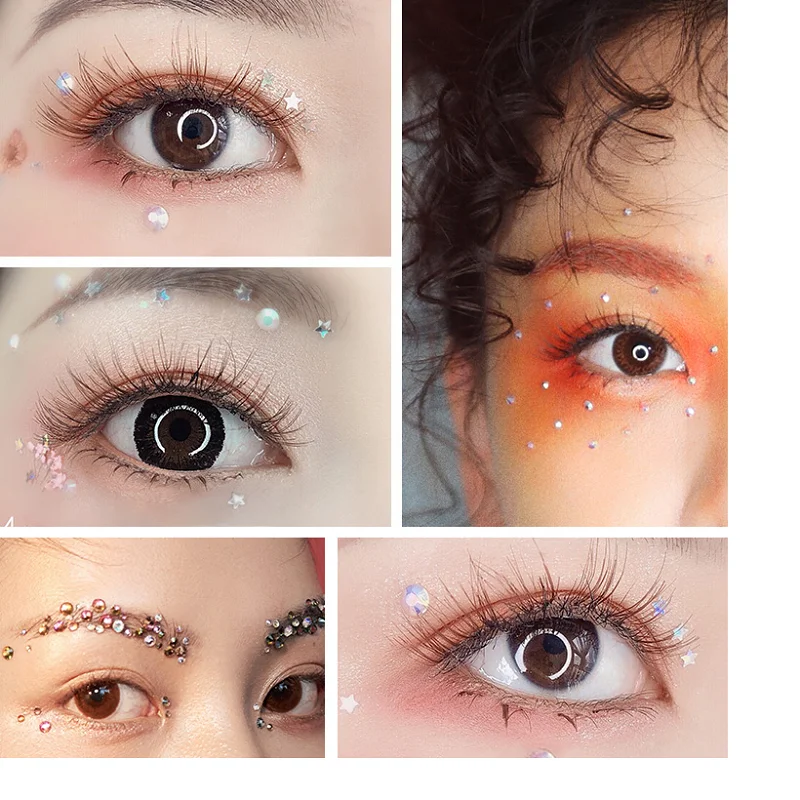 Eyes Sticker Rhinestone Face Gems Decoration Stickers Strasse Makeup Temporary Tattoo Festivals Accessories Rhinestone Makeup