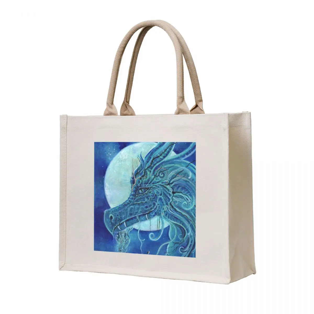 The blue dragon portrait Tote Bag sac pour femme shopping cart bags hand bags
