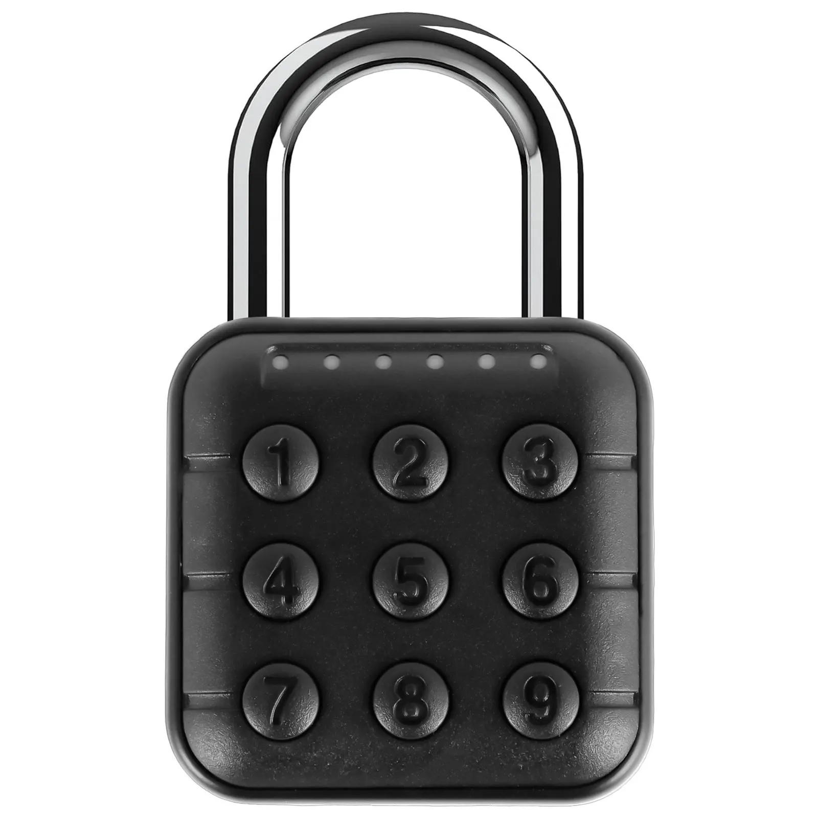 Combination Lock 6 Digit Password Code Digital Padlock Push Button Safe Padlock Security Padlock Waterproof Locker Lock Aluminum