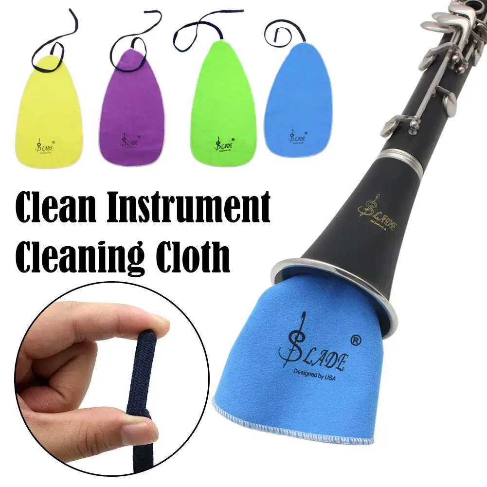 

Muslady Woodwind Instruments Cleaning Cloth with Strap Soft Schammy Cleaner for Oboe Flute Clarinet Saxophone Cleaing Kit P2G6