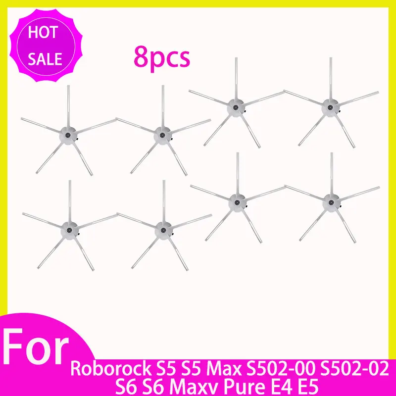 HEPA-filter, mop, hoofdborstel en zijborstel voor Roborock S5 S502-00 S502-02 S5 Max S6 MaxV S6 Pure E4 E5 robotstofzuiger reserveonderdelen