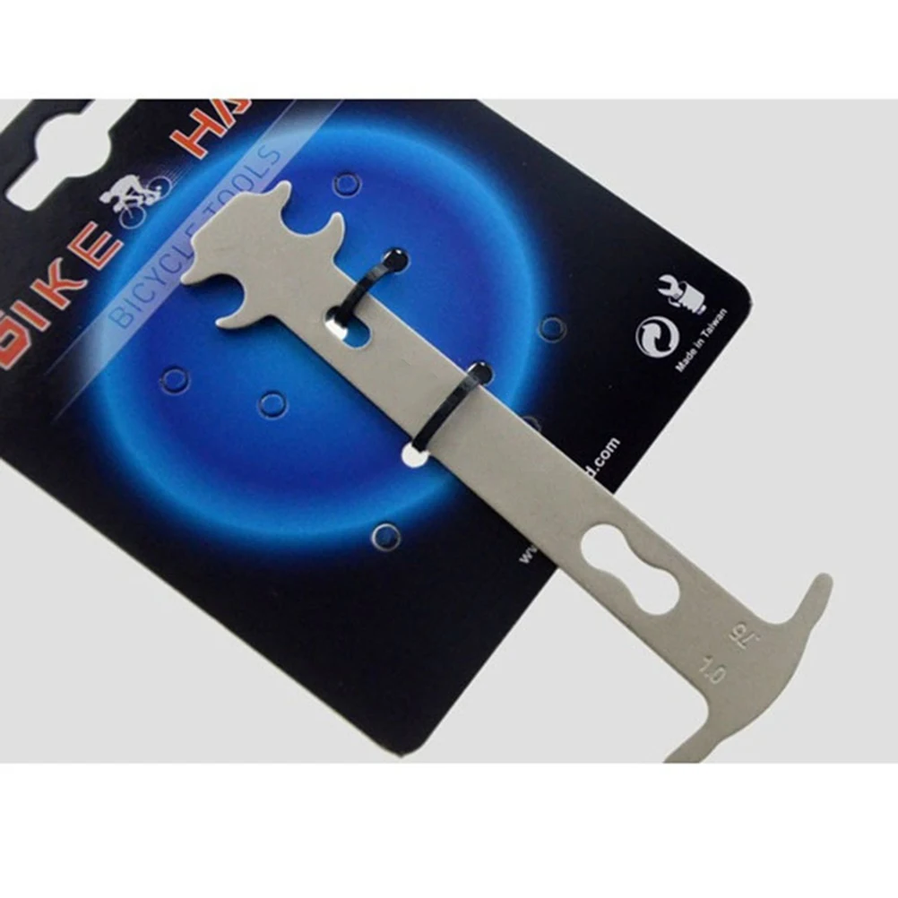 

Chain Wear Indicator Tool Bike Chain Checker Carbon Steel Gauge for Road Bike Silver Durable Portable Compatible All Chains