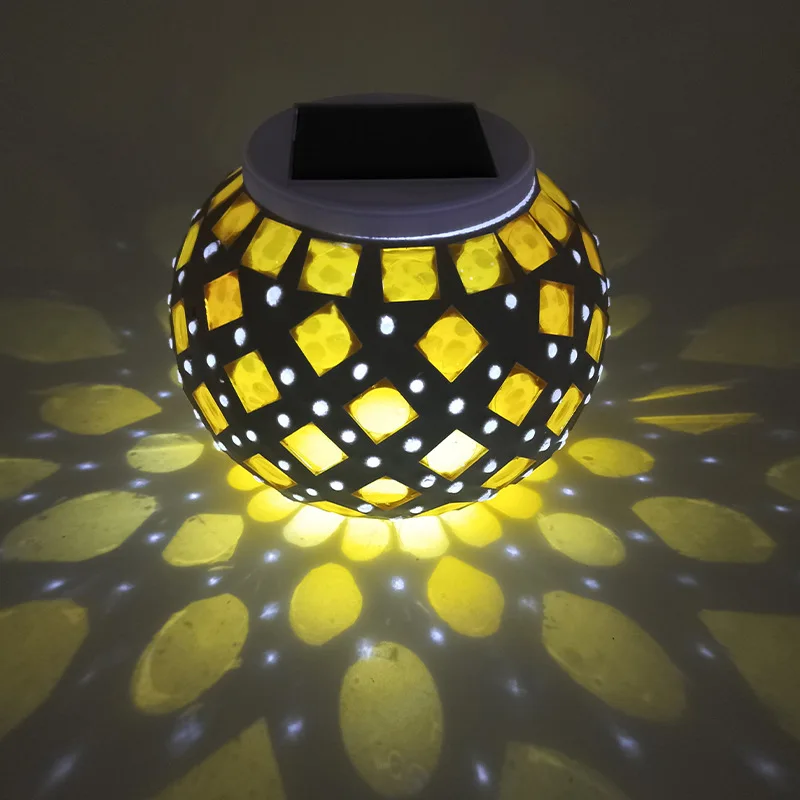 Solar bunte Mosaik Garten leuchten