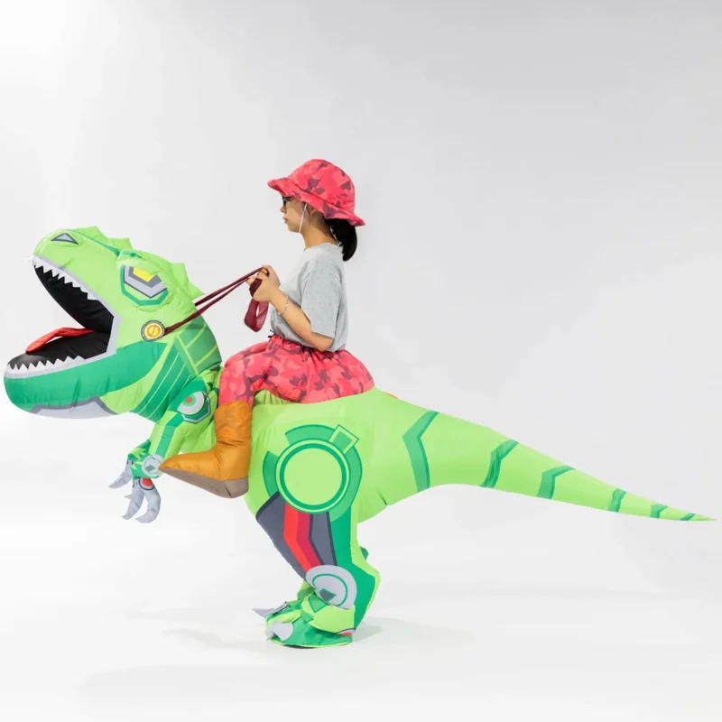 Cool T-Rex หุ่นยนต์ไดโนเสาร์คอสเพลย์เครื่องแต่งกายชุด Mascot ตลกคริสต์มาสฮาโลวีนชุดเครื่องแต่งกายสําหรับเด็กผู้ใหญ่