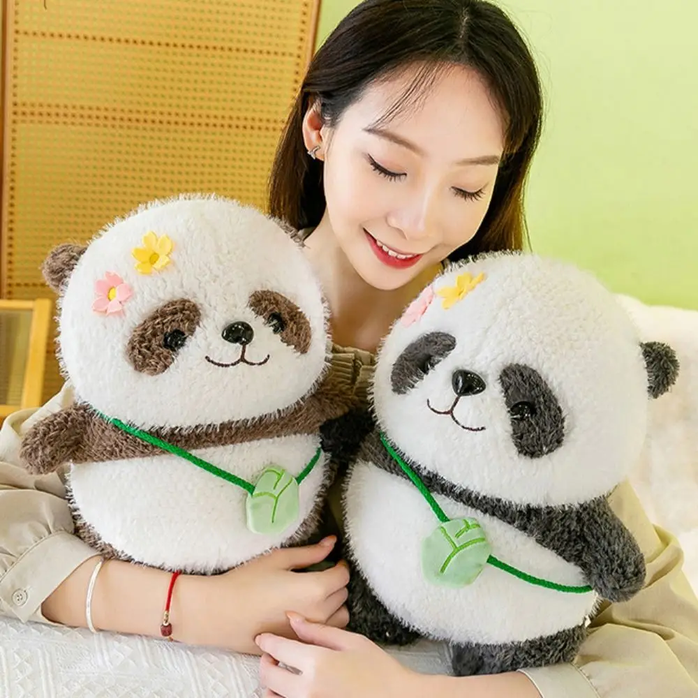 PP Cotton Flower Panda Plushies Dolls Soft Collection Zongzi Panda Plush Doll Cartoon Comfortable Zongzi Panda Stuffed Toy