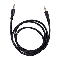 1M 3.5mm Stereo Male to Male Jack Aux Cable Audio Auxiliary Lead For Phone Car, Black