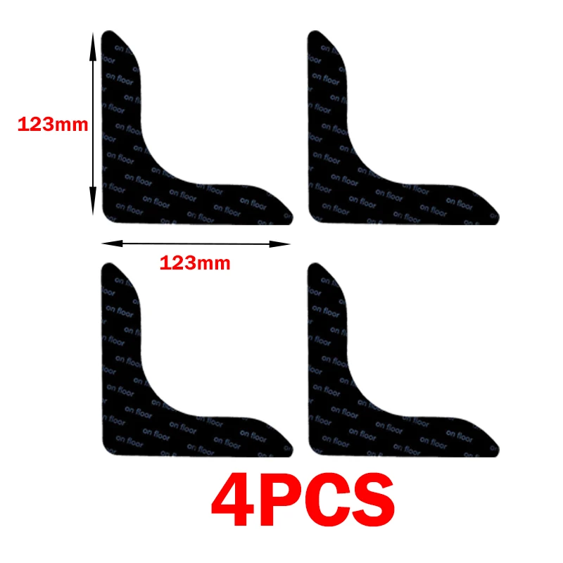 Teppich rutschfeste Aufkleber wiederverwendbar waschbar Anti Curling Teppich Patch feste Aufkleber Bodenteppich Matte Band Greifer Eckpolster Patches