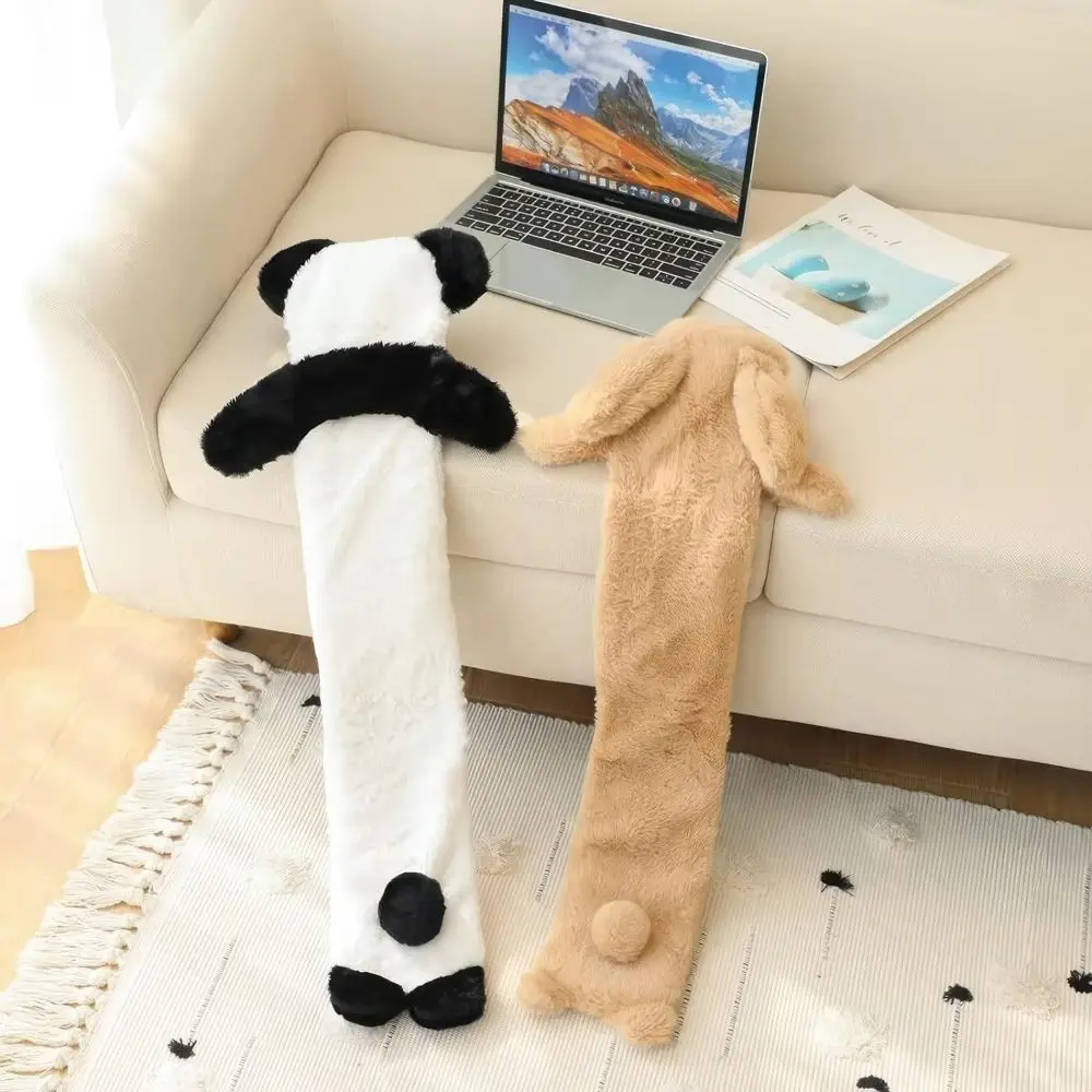 Animal Shape Hot Water Bottle Cute Removable Extra Long Hot Water Bag Pain Relief Washable Soft Plush Cover Home