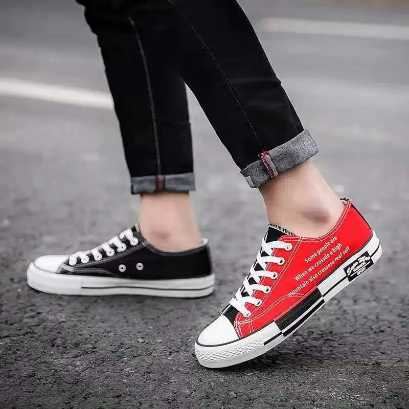 Trendy Women Shoes Vulcanize Canvas Shoes Men High Top Sneakers Casual Breathable Platform Letter Harajuku ShoesTrainers Tenis