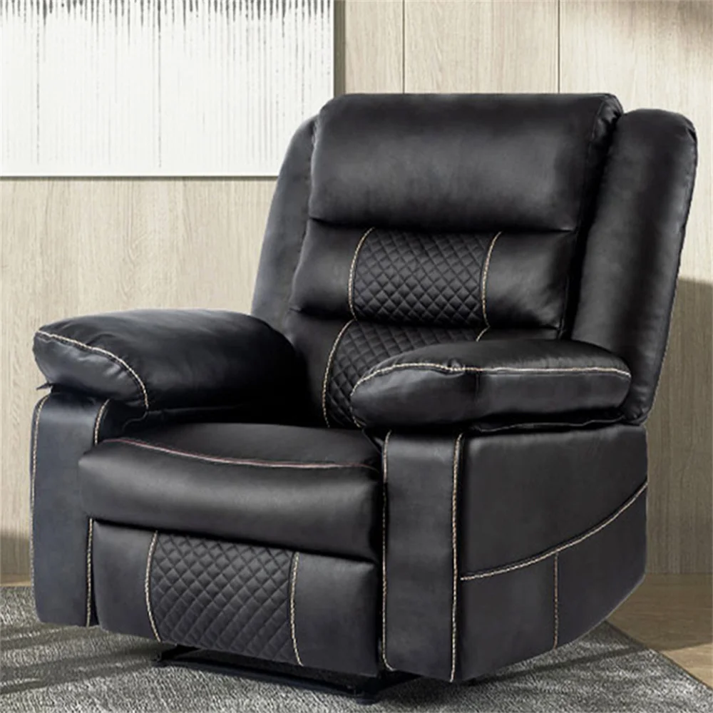 

Simple breathable leather massage recliner manual living room recliner