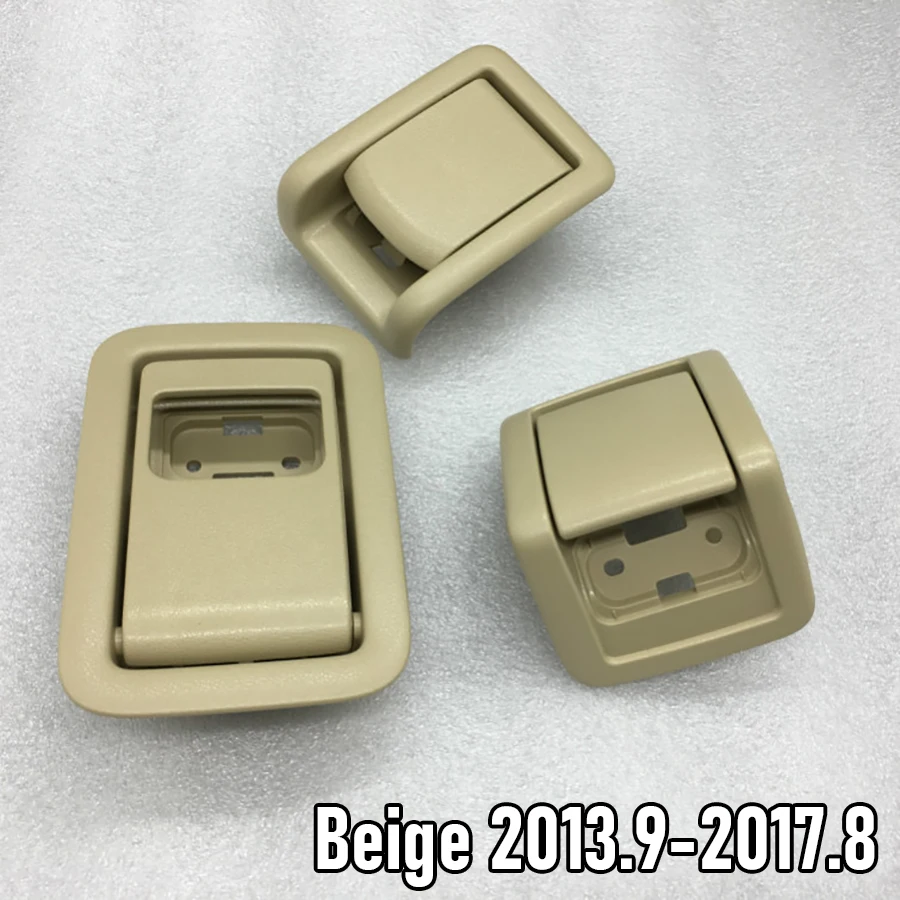 7Pcs Black/Beige Second/Third Row Rear Seat Lock Control Handle Buckle For Toyota Land Cruiser Prado LC150 2010-2022 72690-60050