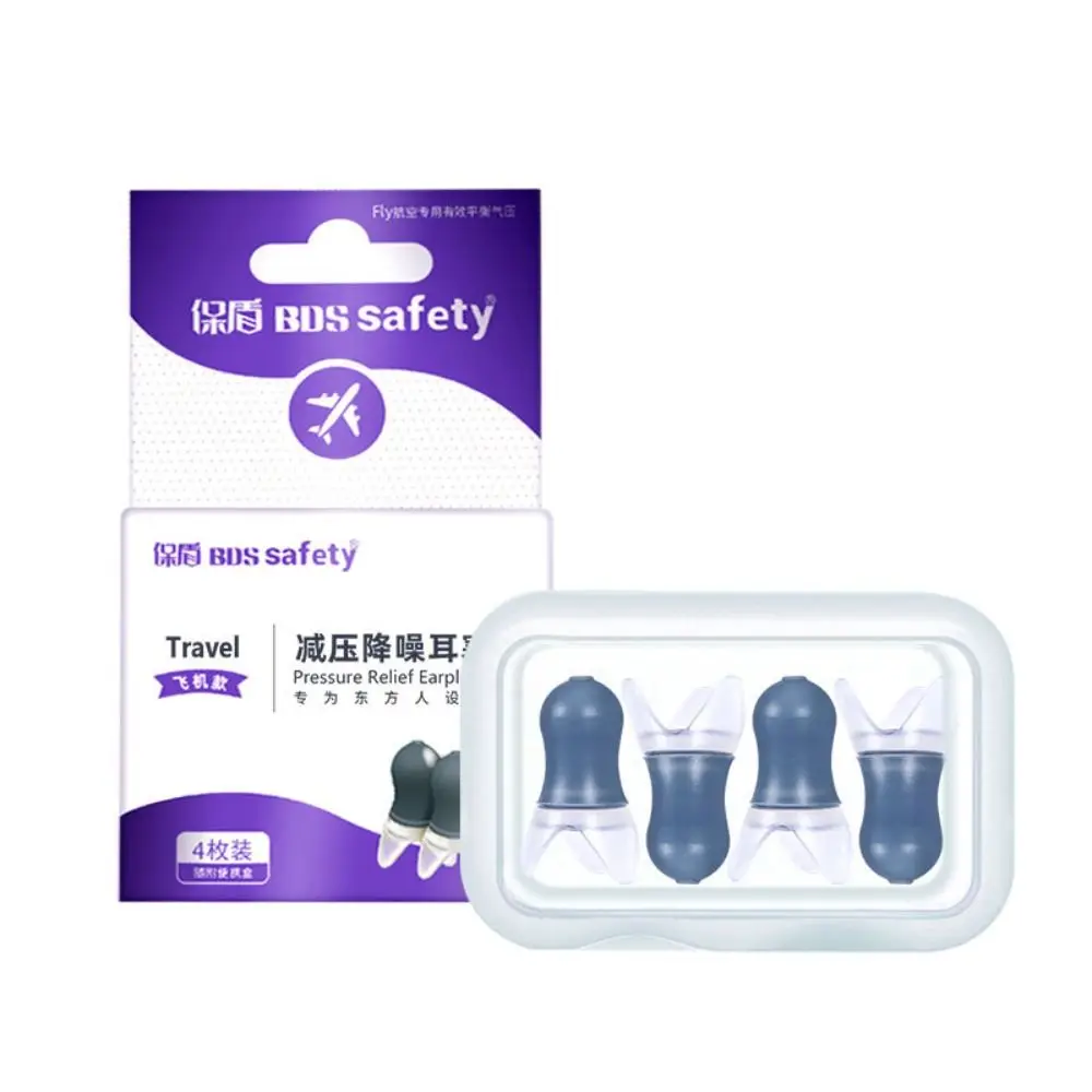 Reusable Pressure Equalization Ear Plugs Multifunction Anti-Tinnitus Flight Ear Plugs Soundproof Noise Reduction Earbuds Travel