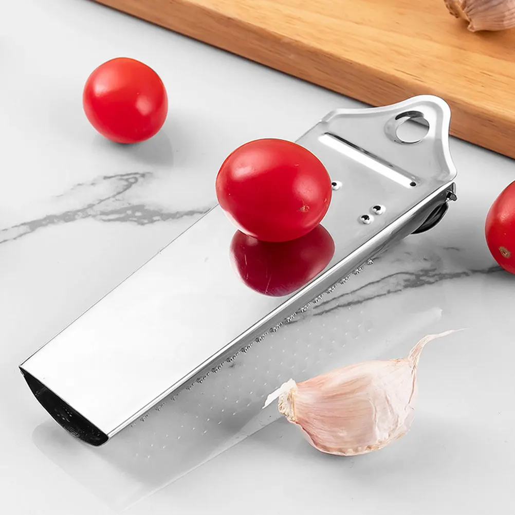 

【】Garlic Ginger Grater Lemon Walnut Shredder Mini Kitchen Grinder Carrot Zester Stainless Steel Small Dad Portable Efficient