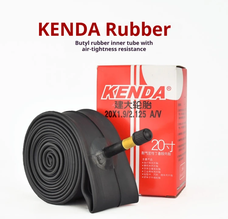 KENDA 20X1.25/1.5/1.75/2.125/1-8/3-8 Zoll Fahrradschlauch AV/FV 32/36/48mm für Faltfahrzeuge 451C Kinderfahrrad – Detail 1