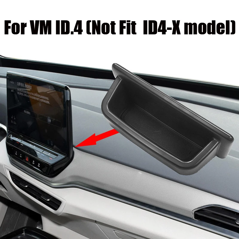 For VM ID.3 Car Central Control Navigation Screen Dashboard Rear Hidden Storage Box Black Interior Accessories