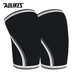 AOLIKES Knee Sleeves & Compression Brace (1 Pair) -for Squats, Fitness, Weightlifting, and Powerlifting - Gymreapers 7MM Sleeve