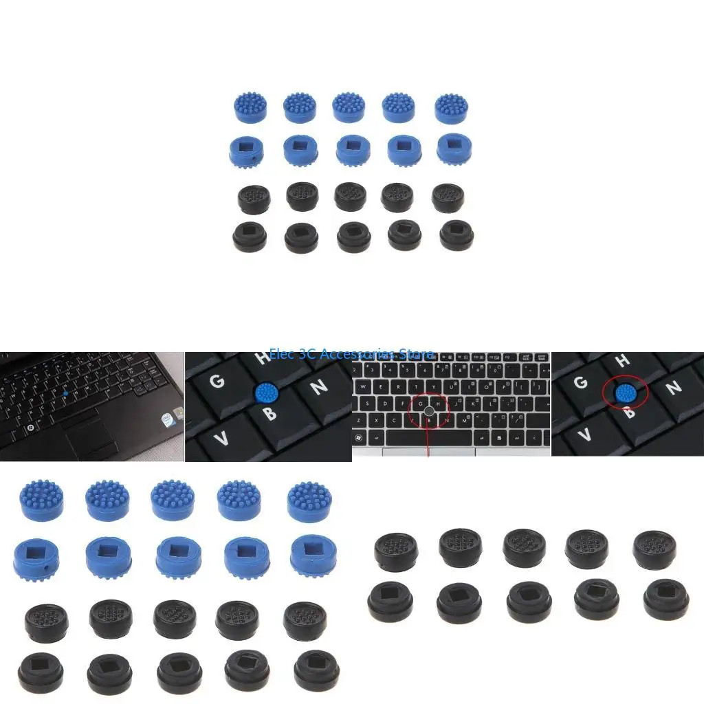 Y51A 10 Pieces Replacement Riding Hood for Laptop Keyboard Mouse Point Pointer Cap