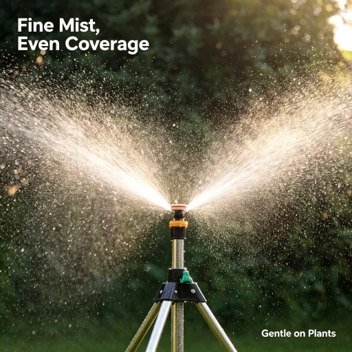 Hydraulic Pressure 360 Rotating Sprinkler Nozzle for Lawn Garden Irrigation ABS Material Orange Color 10 Pieces