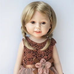 JD509 5-6inch 9-10inch 10-11inch Synthetic Mohair BJD Hair Nature Twin Braids Wig  OB11 QBaby Doll  Blythes Doll Accessories