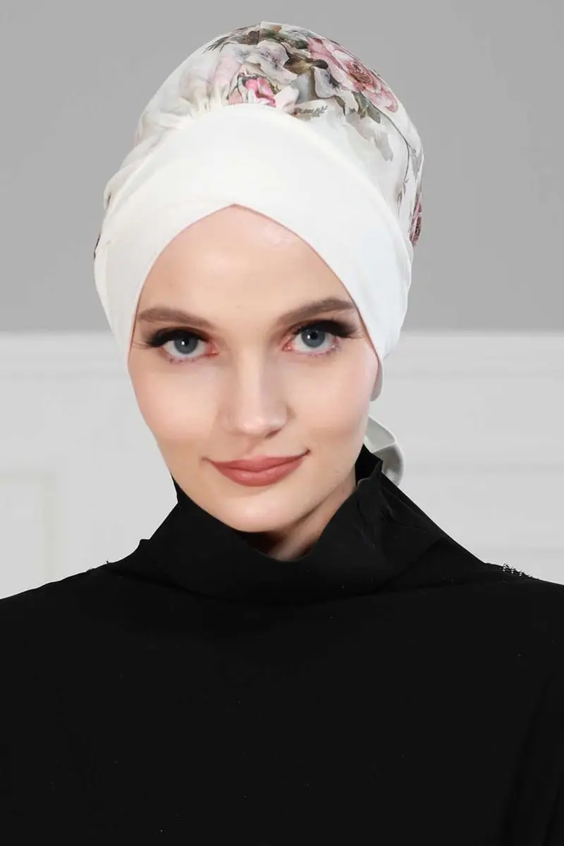 Belted combed Bone Olive pattern white