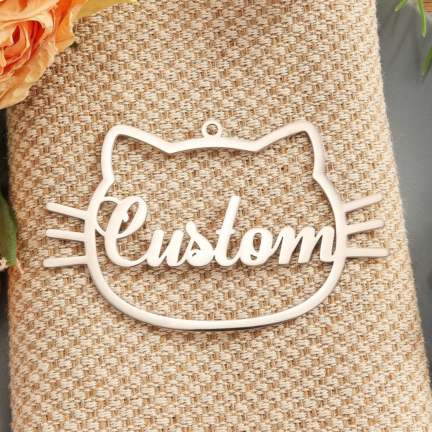 Custom Name Unique Baking AccessoryStainless Steel Cake Topper - Personalized Dessert Table Decor for Parties, Memorable Gift