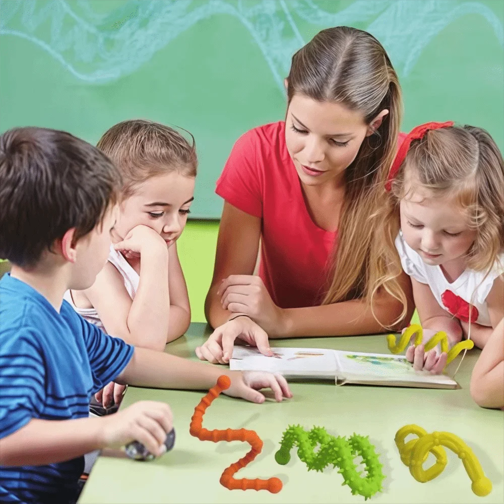 

Textured Relaxation Toys Classroom Use Student Focus Sensory Sticks Autism Friendly Travel Activity Calming Sensory To