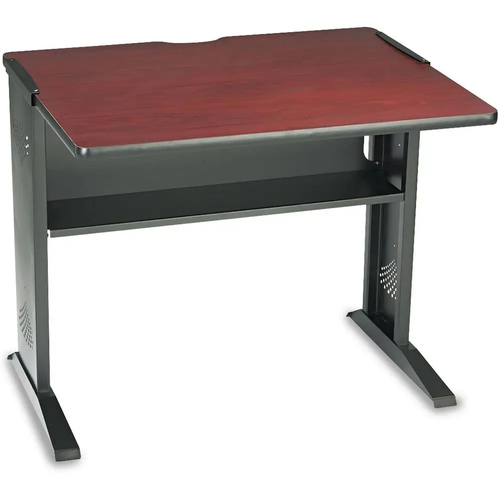 

Рабочий стол из ламината, 36 дюймов, двусторонний, с отделкой под дуб (множество вариантов и средний оттенок) для домашнего офиса