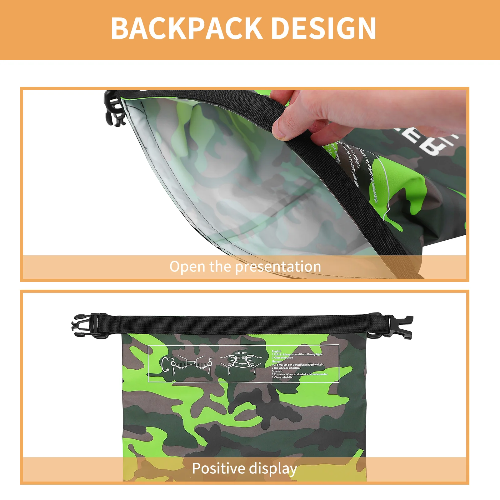 

1Pcs 20L Waterproof PVC Bucket Bag Foldable Dry Storage Bag for Water Sports Beach Travel Camping Hiking Outdoor Floating Pouch