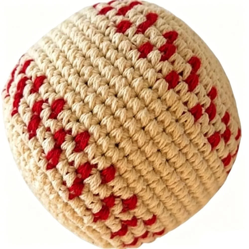 New Cotton Crochet Sports Ball Lightweight Handmade Soft Ball Toy Sports Knitted Ball Kids Play