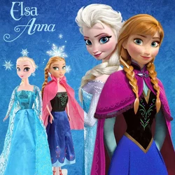 Disney Elsa Anna Princess Doll Children's Role Playing Doll Props DIY Replaceable Doll Desk Ornament Hand Figure Collectible Toy