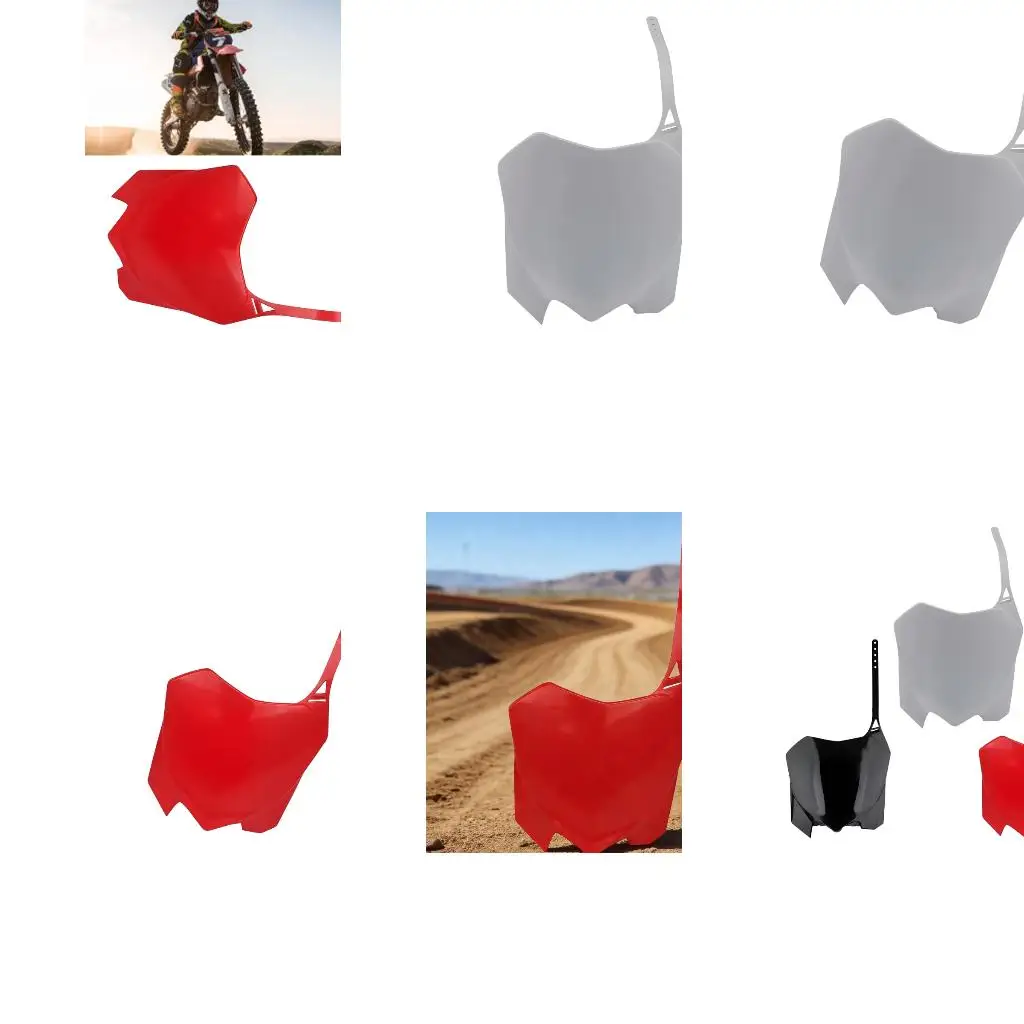 Front Number Plate Shell with Fastening Holes for Dirt Bike Service