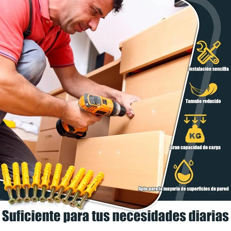 الذاتي التنصت المسمار المراسي مجموعة دريوال توسيع أنابيب السحابات جدار المراسي المقابس فيليبس مسمار لولبي الرأس مجموعة متنوعة