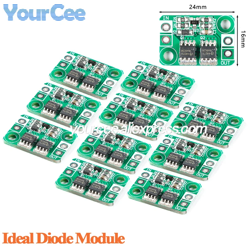 10pcs/1pc Ideal Diode Module DC 3-30V Battery Charging Charger Anti Reverse Connection Power Protection Board 4A Common Ground