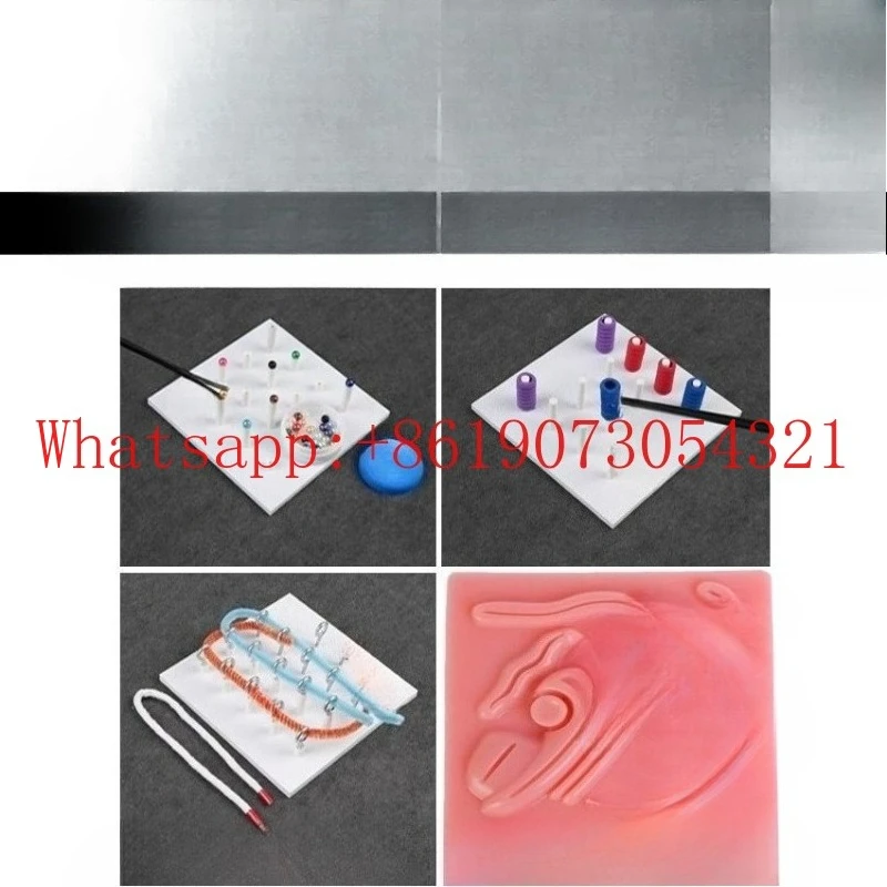 

Набор из 4 предметов для лапароскопического учебного модуля, набор для упражнений, учебное оборудование для лапароскопической моделирования