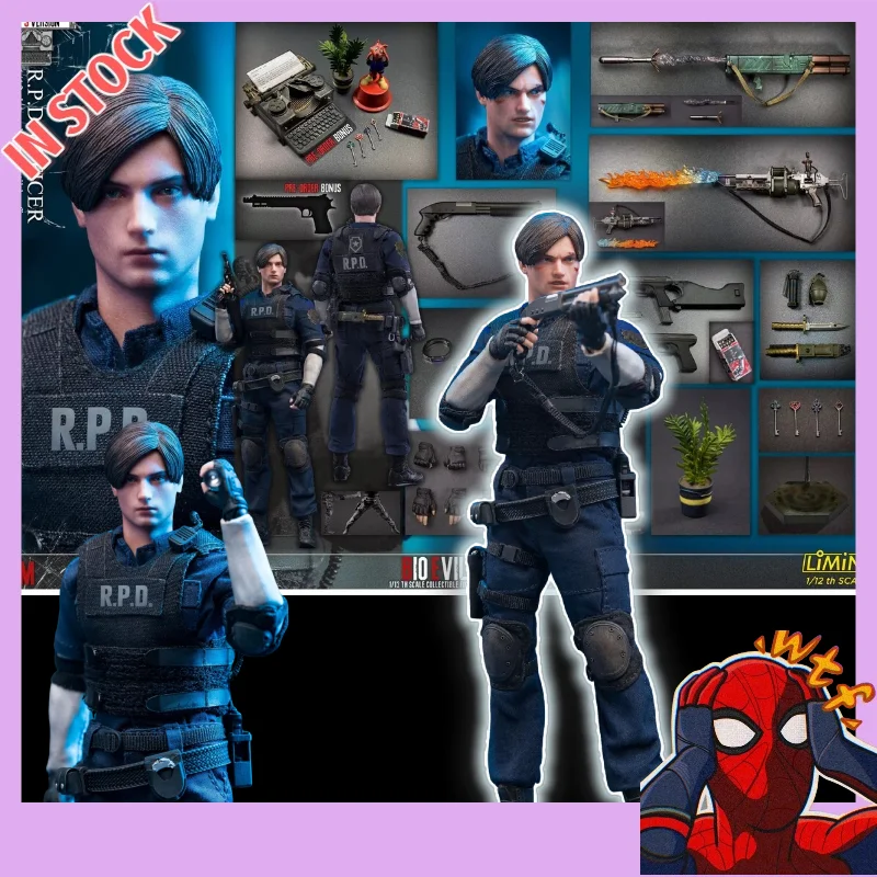 Neuheiten AUF LAGER LimToys 1/12 RPD Officer Leon, Bewegliche Actionfigur, Umfangreiches Zubehör, Actionfigur für Hobby-Sammler